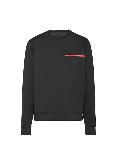 prada jersey sweatshirt|prada sweatsuit men.